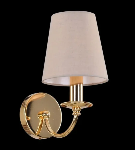 Бра настенный CAMILA AP1 GOLD Crystal Lux бежевый на 1 лампу, основание золотое в стиле современный фото 2